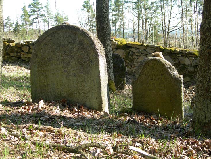 Židovský hřbitov ve Slatině – náhrobky